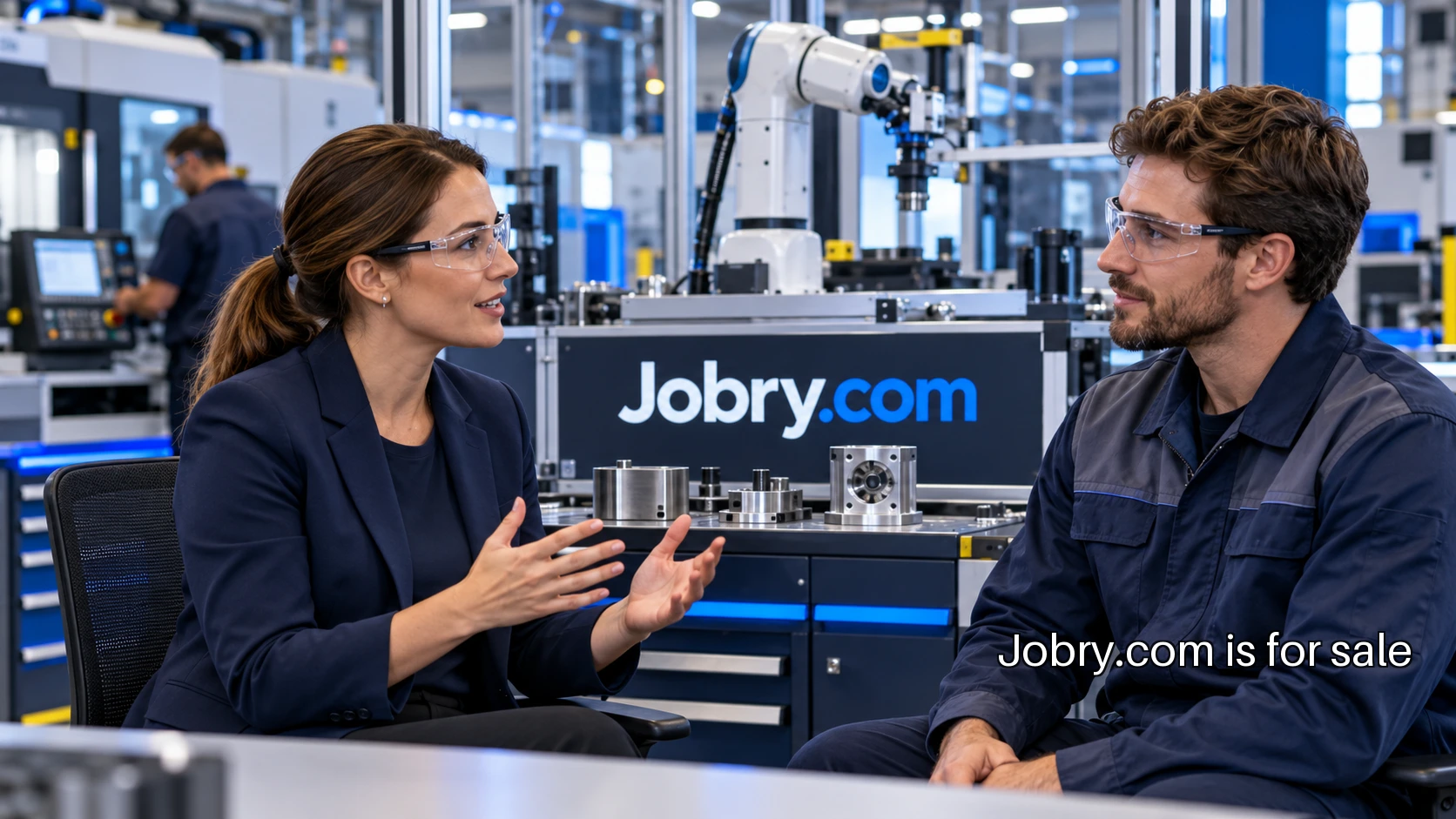 A specialist recruiter in a working conversation